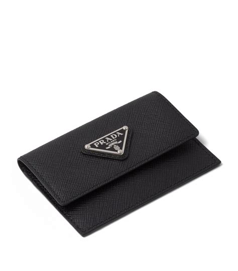 prada card case mens|Prada saffiano card case.